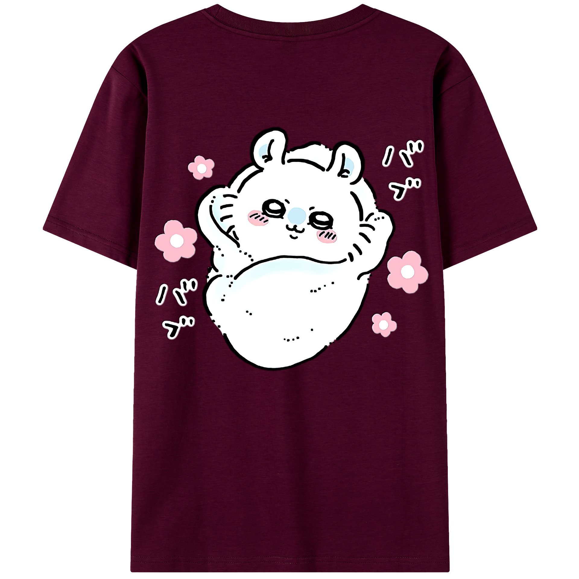 （画像用） ちいかわ モモンガ Chii-kawa Momonga レディース半袖Tシャツ(バックプリント)
